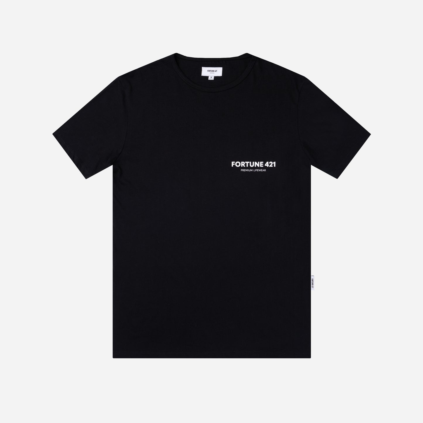 Brand Tee Classic Hem - Black