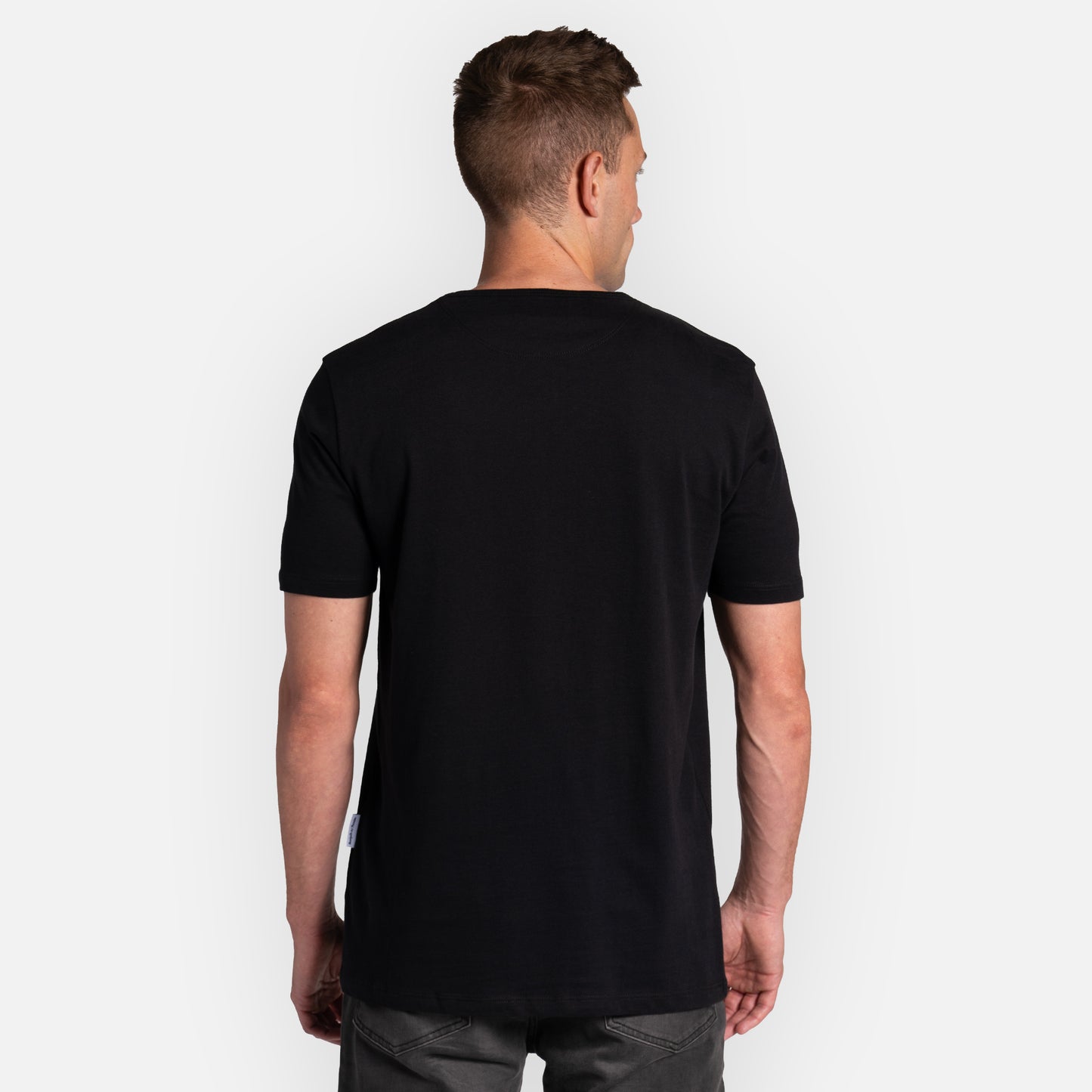 Brand Tee Classic Hem - Black
