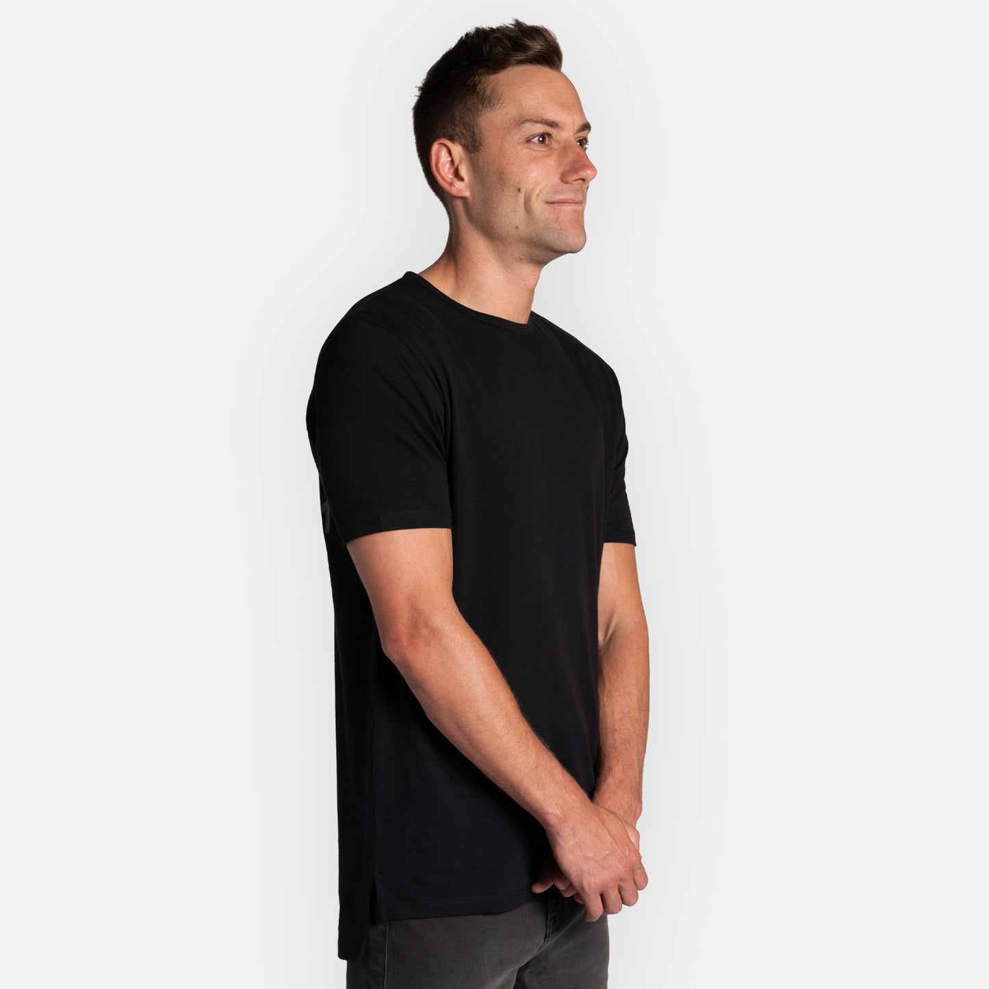 Create Tee Split Hem - Black