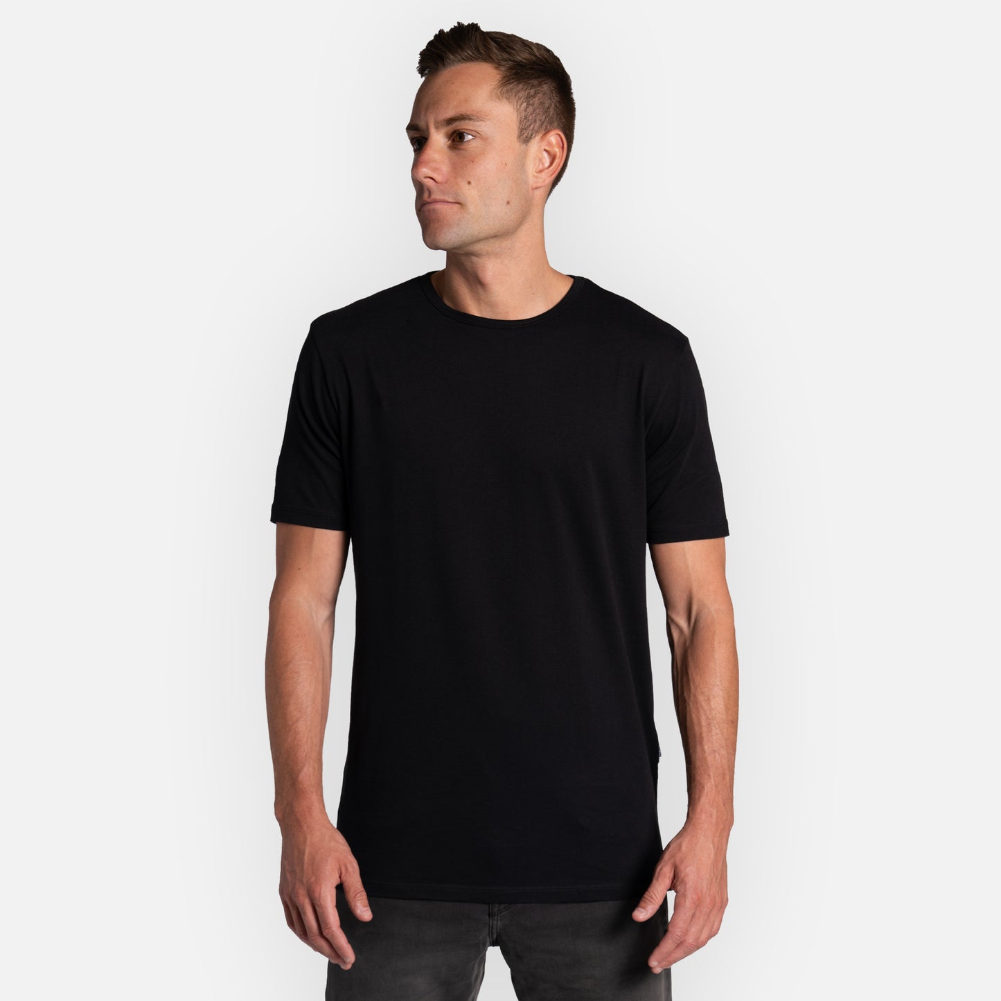 Create Tee Split Hem - Black
