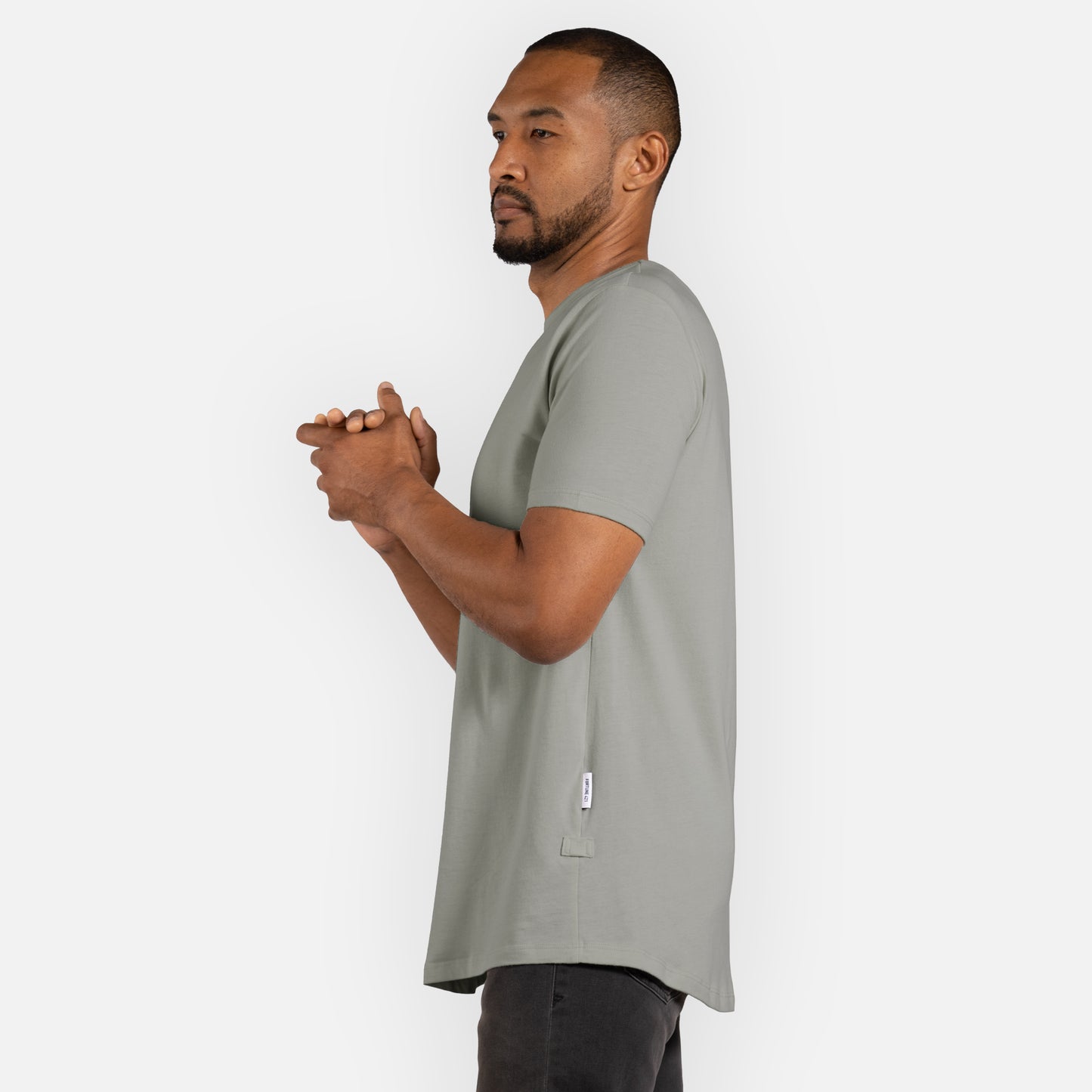 Legacy Tee Curved Hem - Sage
