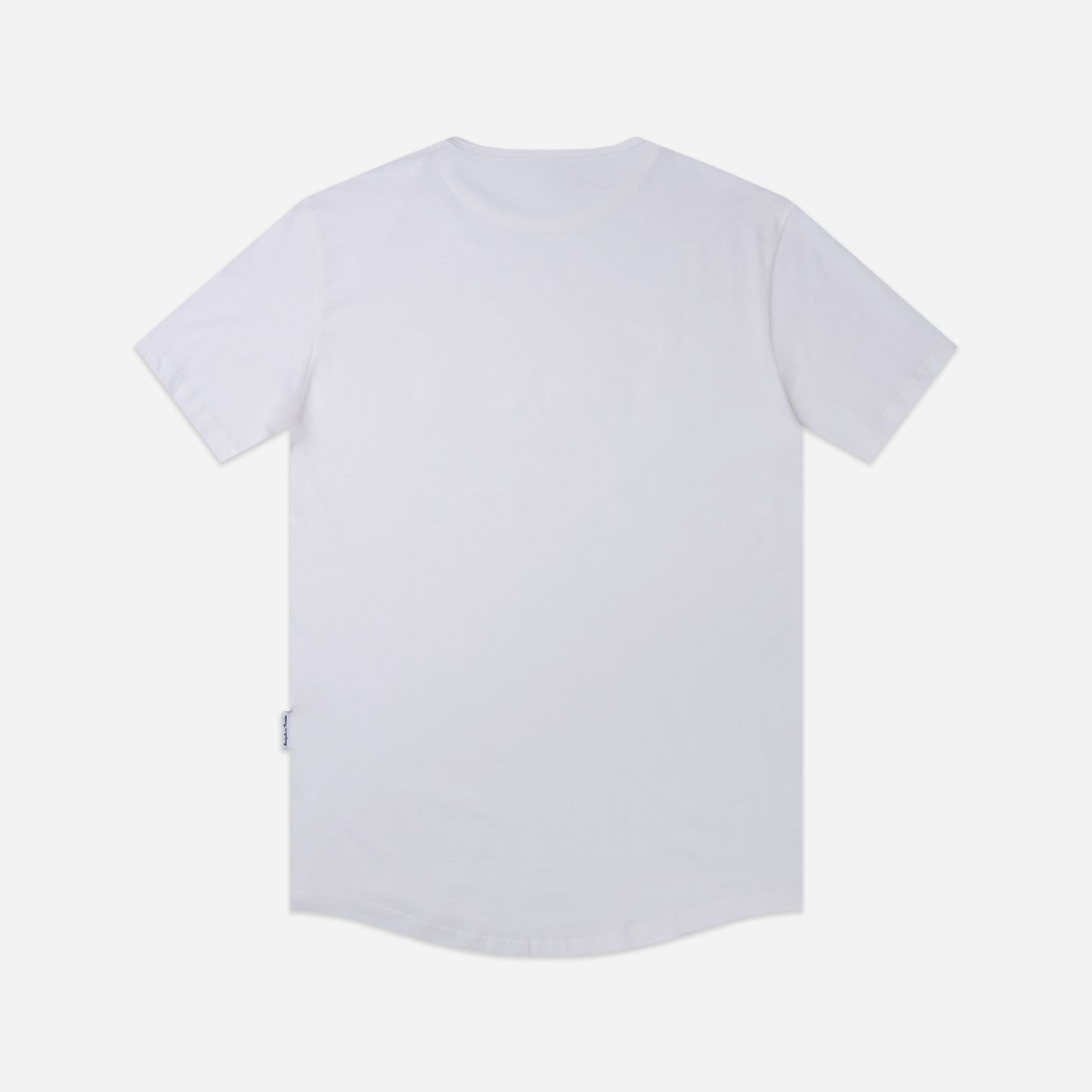 Region Tee Curved Hem - White
