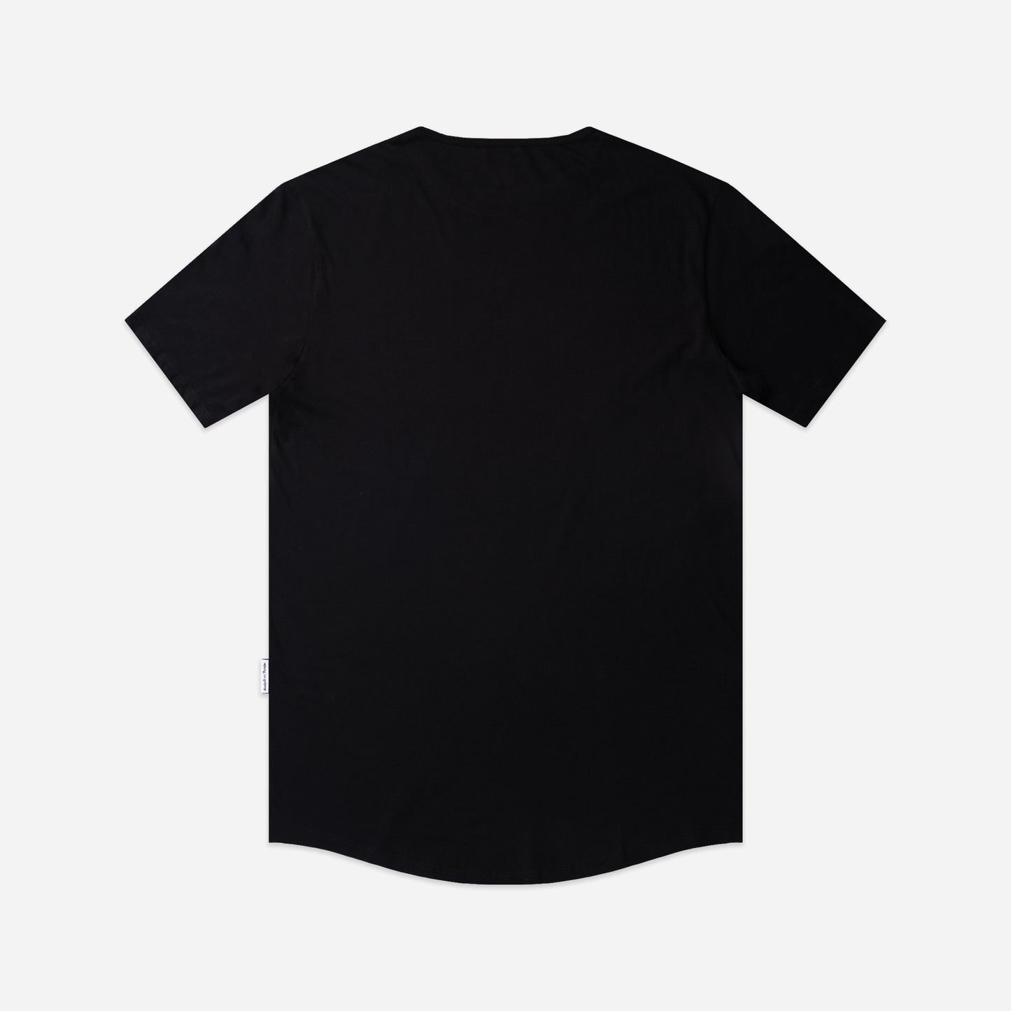 Region Tee Curved Hem - Black