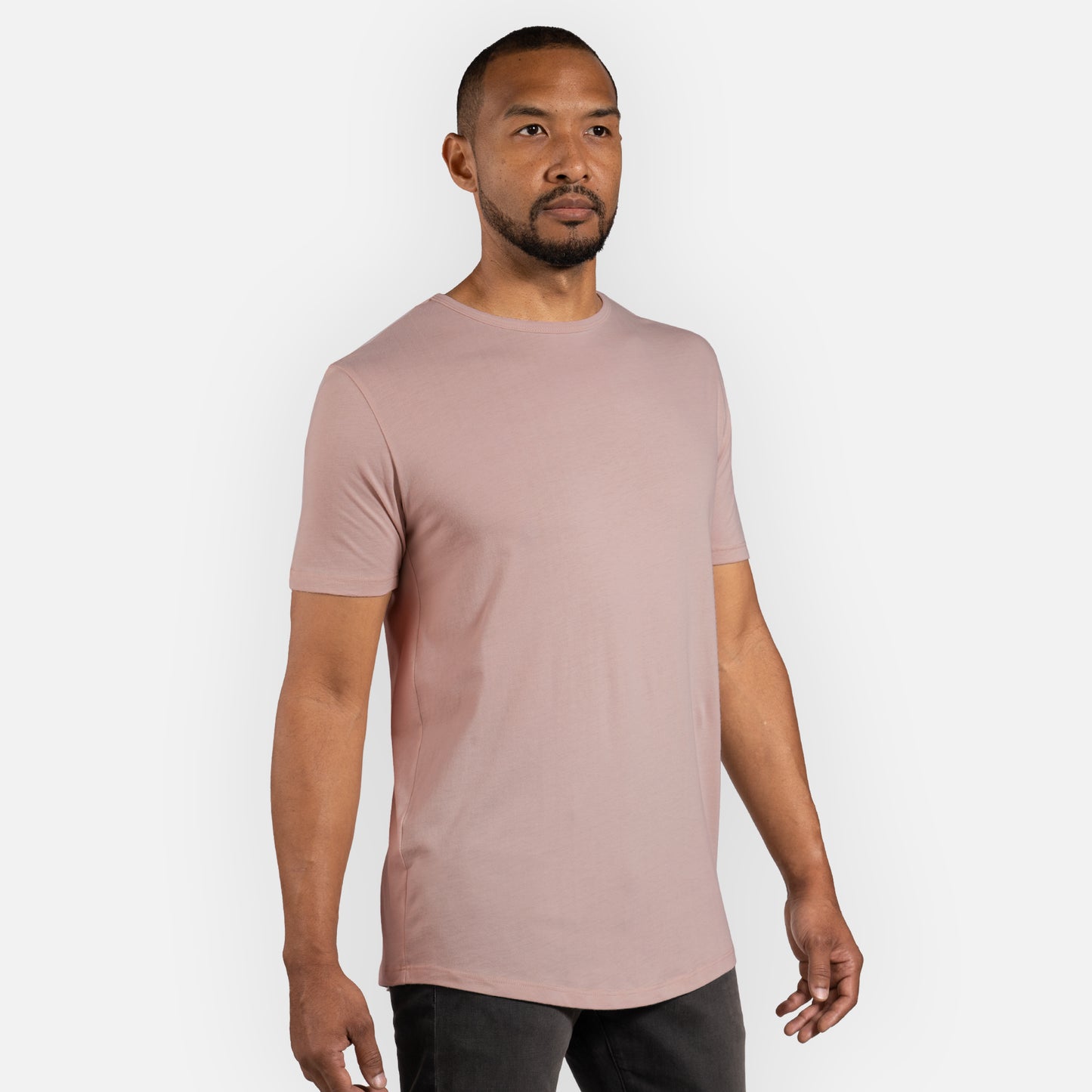 Signature Tee Curved Hem - Flamingo