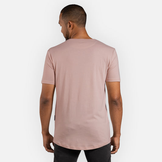 Signature Tee Curved Hem - Flamingo