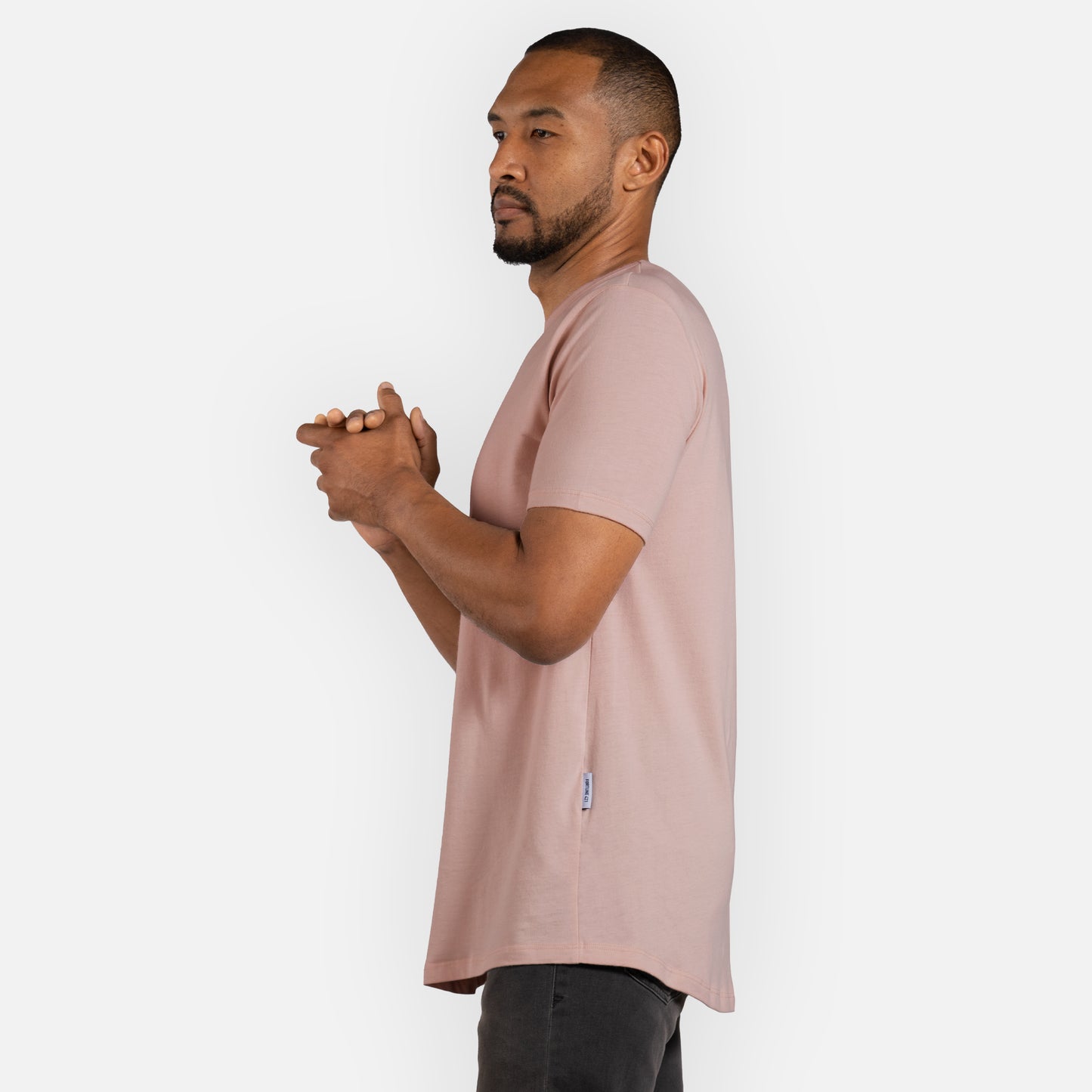 Signature Tee Curved Hem - Flamingo