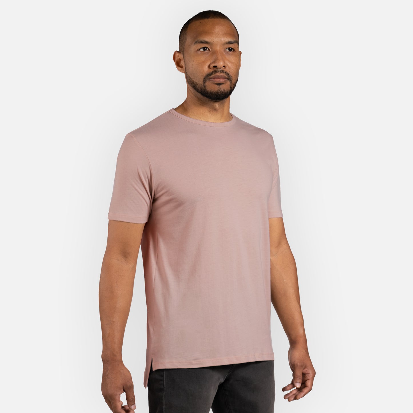 Signature Tee Split Hem - Flamingo