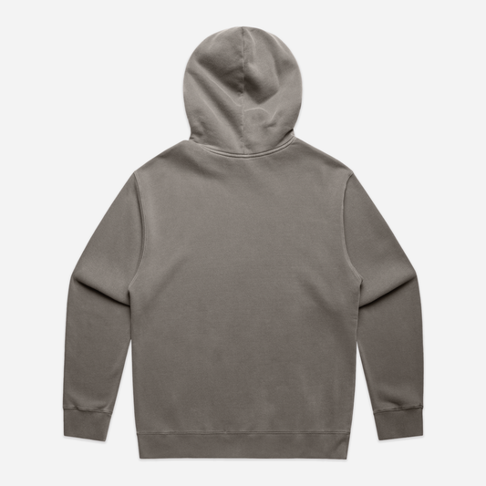 Stamp Vintage Relaxed Hoodie - Faded Grey