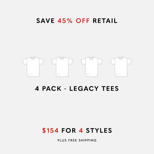 Legacy Tee Bundle - Custom 4 Pack