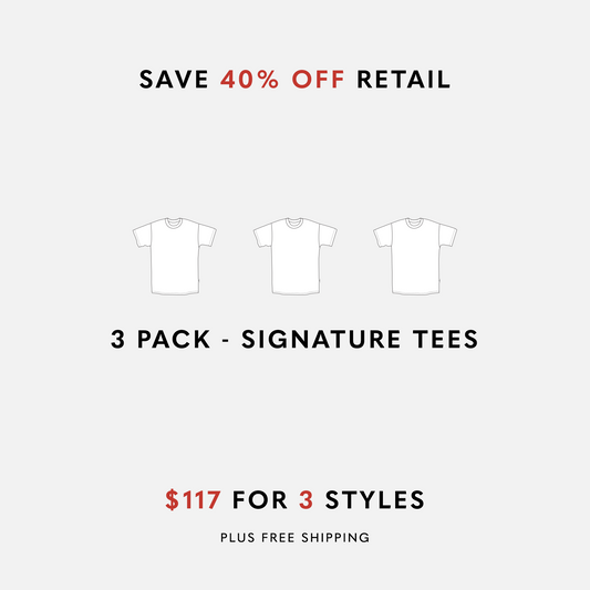 Signature Tee Bundle - Custom 3 Pack