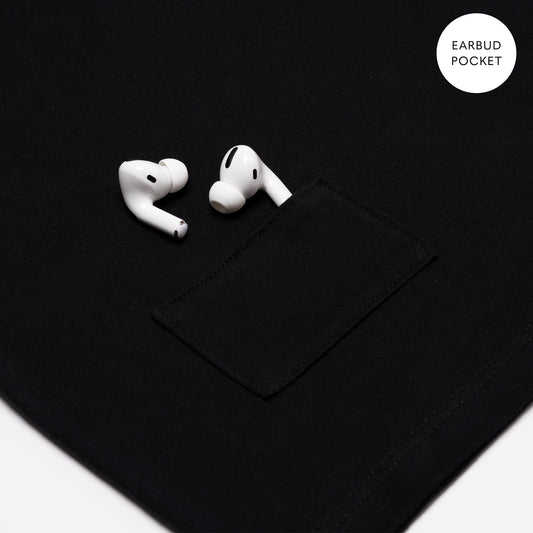 Legacy Tee Split Hem - Black