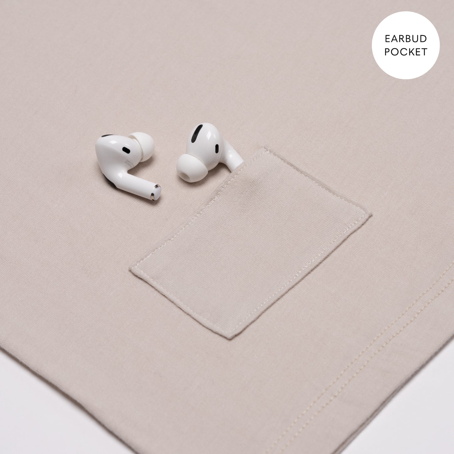 Legacy Tee Split Hem - Sand