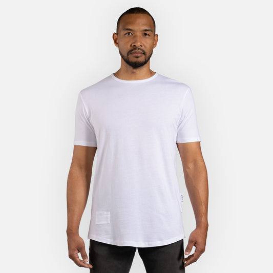 Legacy Tee Curved Hem - White