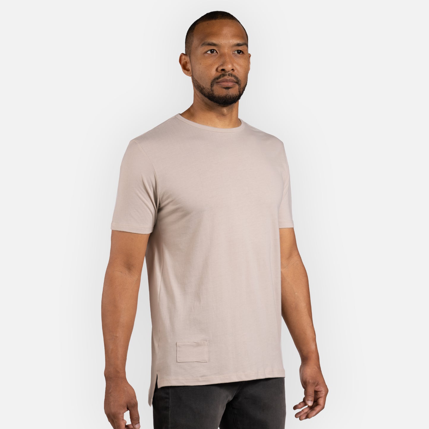 Legacy Tee Split Hem - Sand