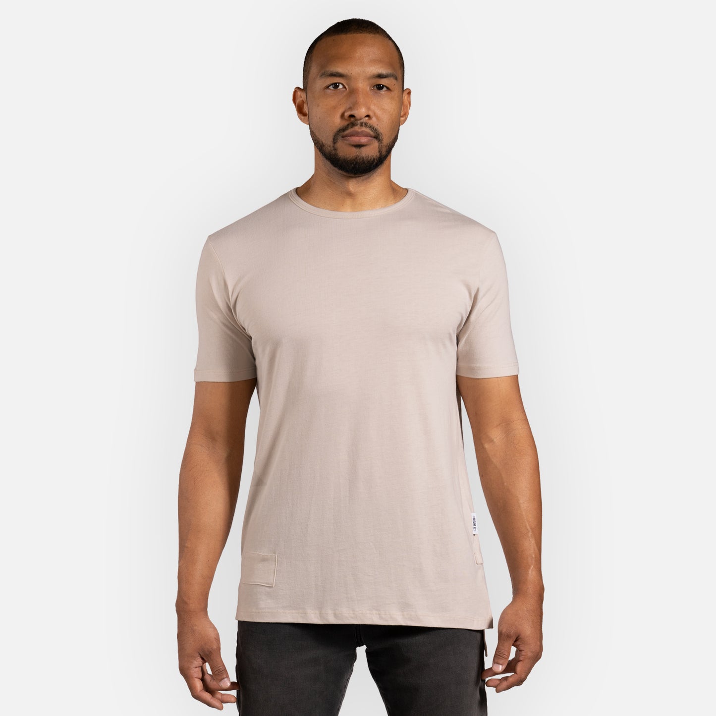 Legacy Tee Split Hem - Sand