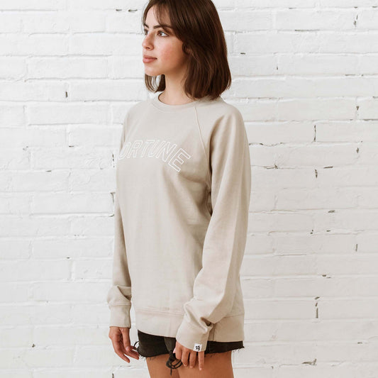University Crew Sweatshirt - Sand