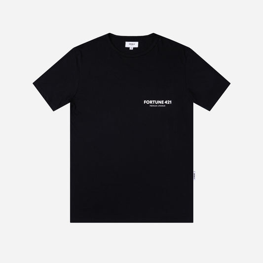 Brand Tee Classic Hem - Black