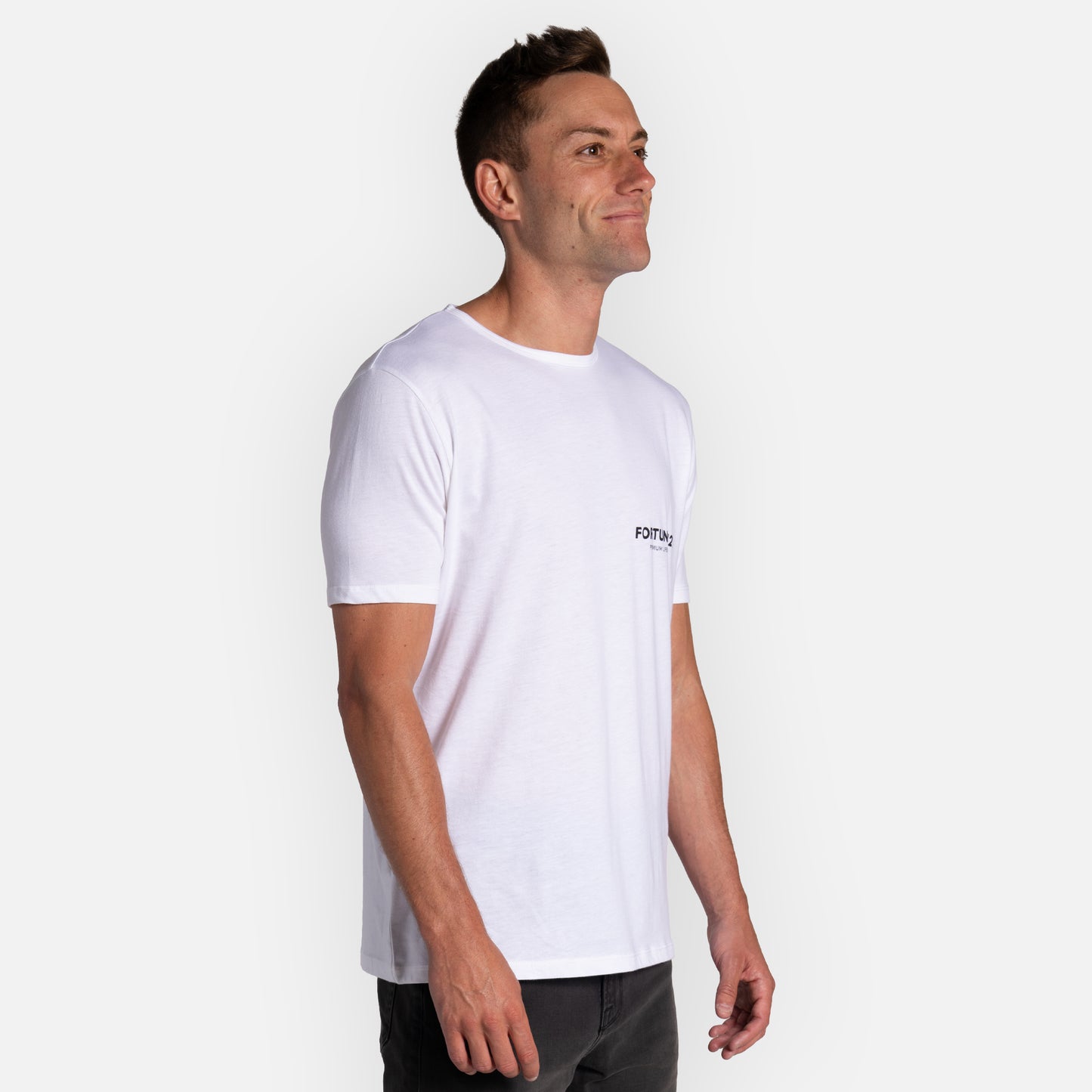 Brand Tee Classic Hem - White