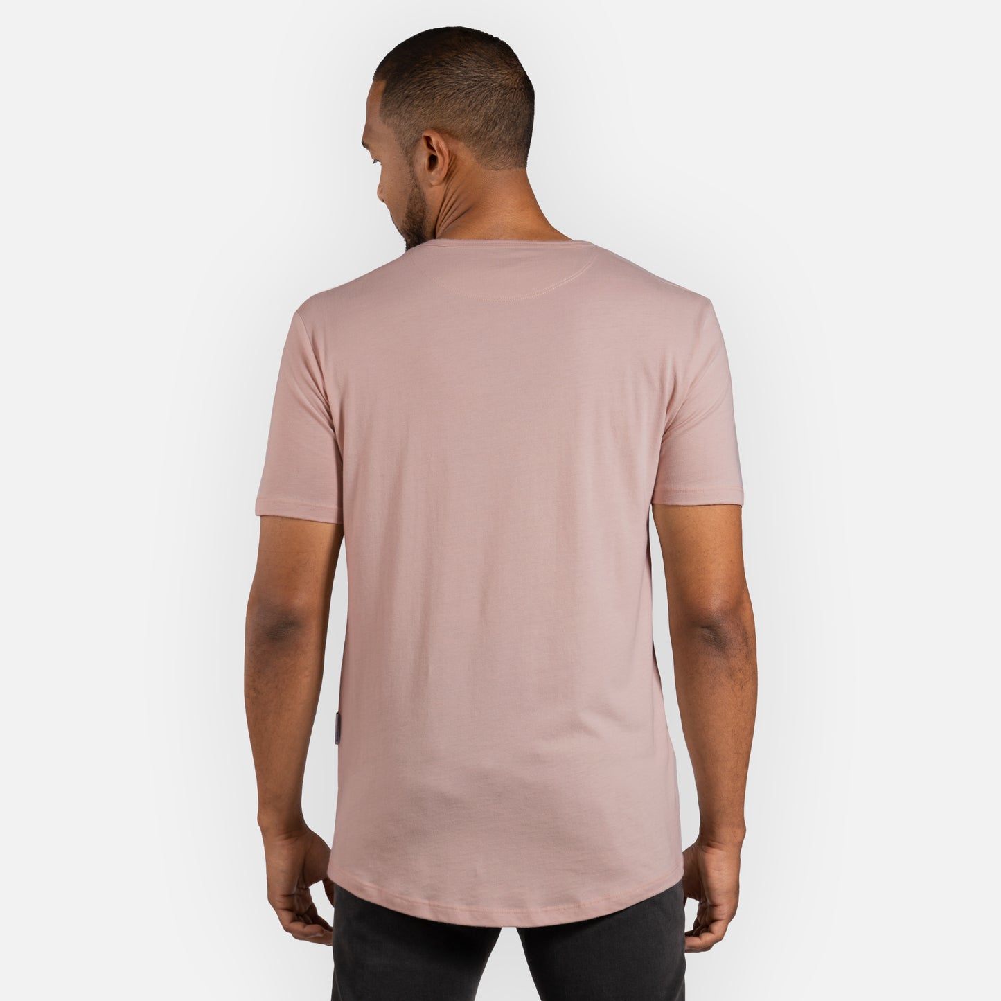 Signature Tee Curved Hem - Flamingo