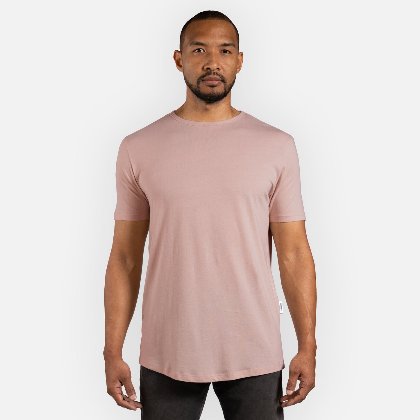 Signature Tee Curved Hem - Flamingo