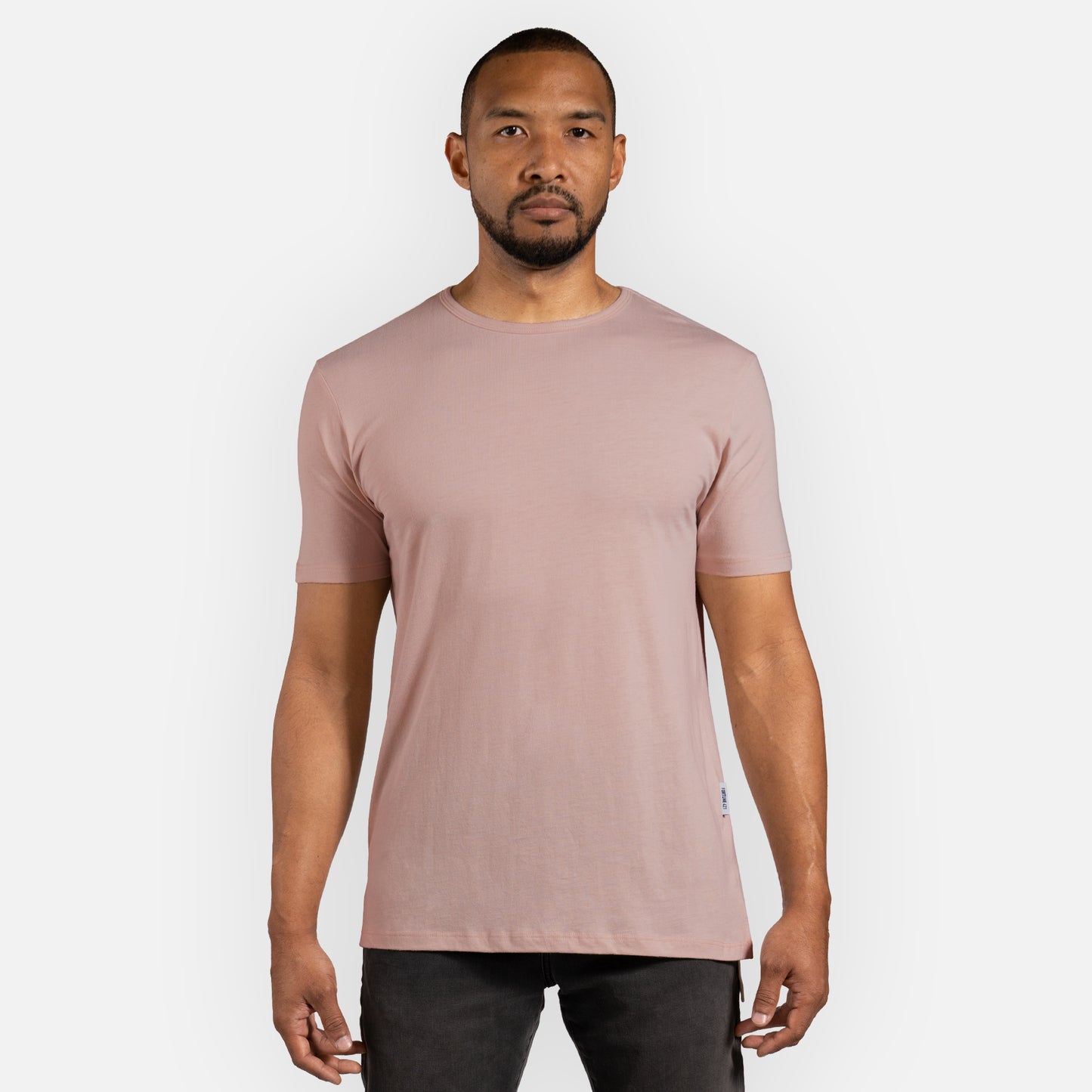 Signature Tee Split Hem - Flamingo