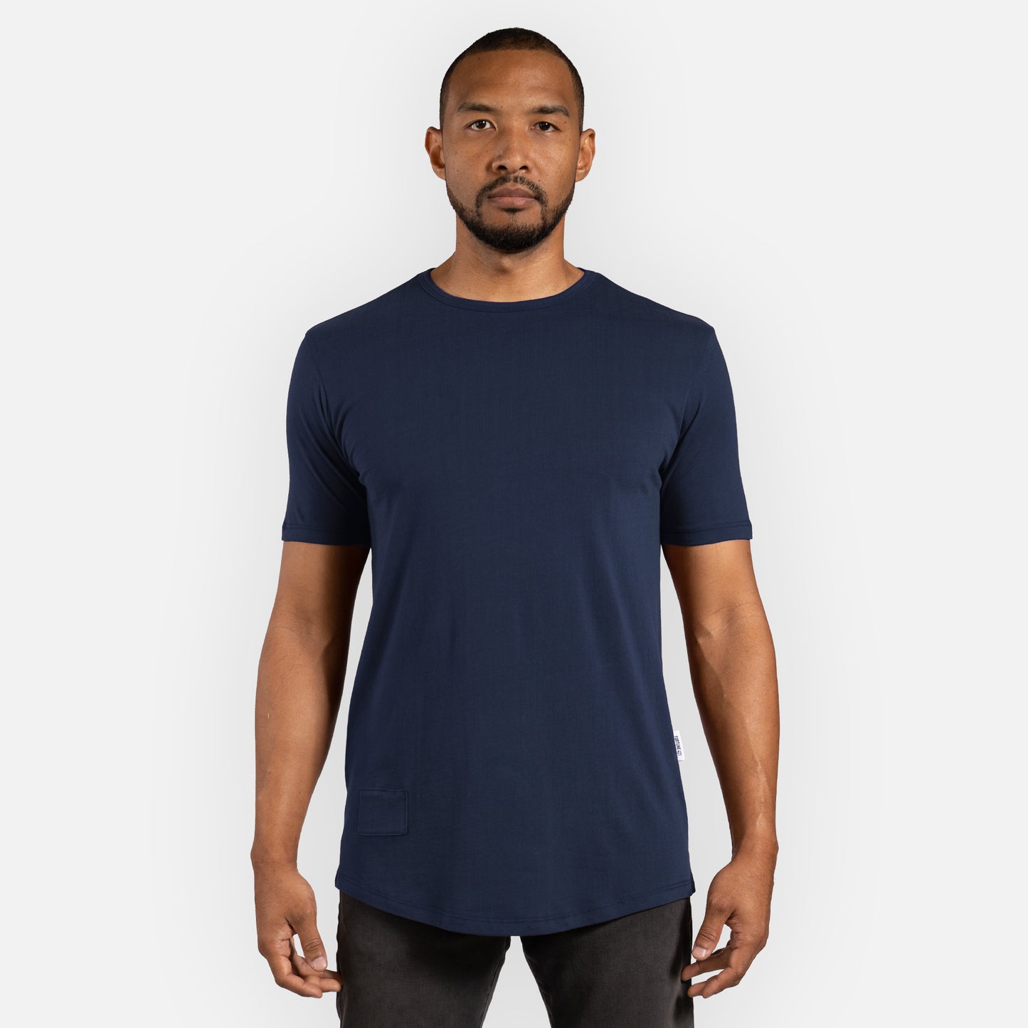 Legacy Tee Curved Hem - Navy