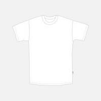 M / White / Classic Hem