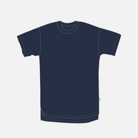 M / Navy / Split Hem