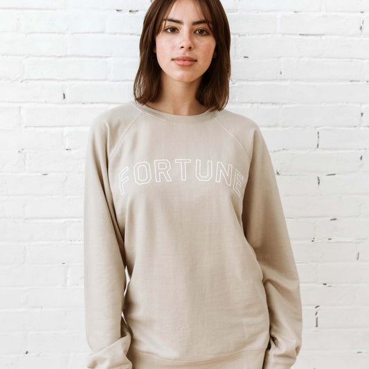University Crew Sweatshirt - Sand